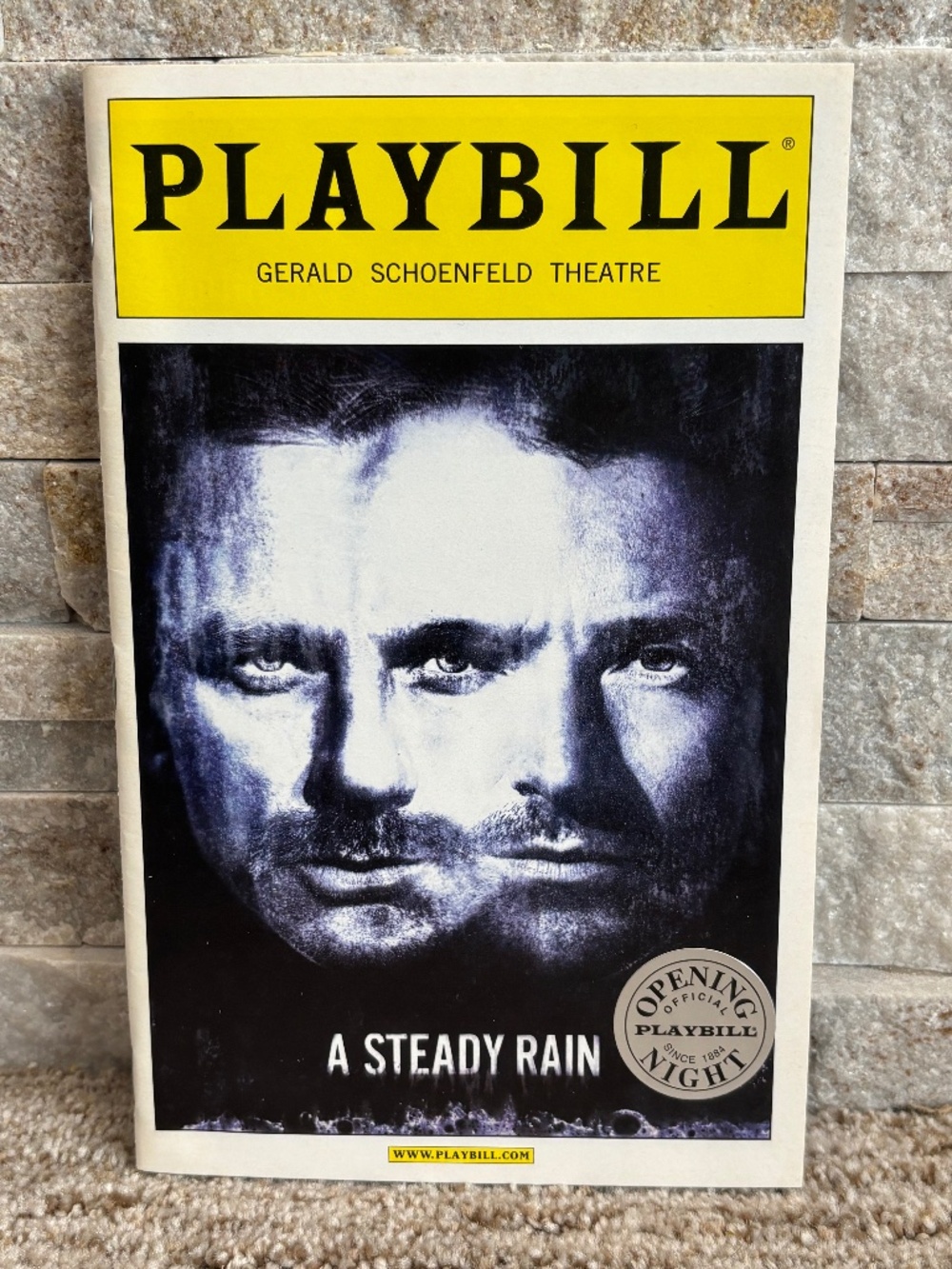 A Steady Rain (2009) Daniel Craig/Hugh Jackman - Official Opening Night Playbill
